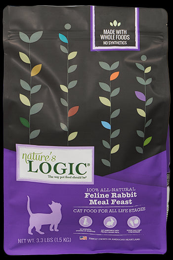 Nature's Logic Rabbit Dry Cat Food 7.7lb - Poudre Pet and Feed Supply